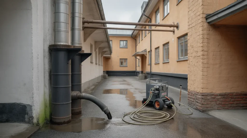 stamspolning i villa brf h gtrycksspolning av avlopp intervall pris och rot avdrag